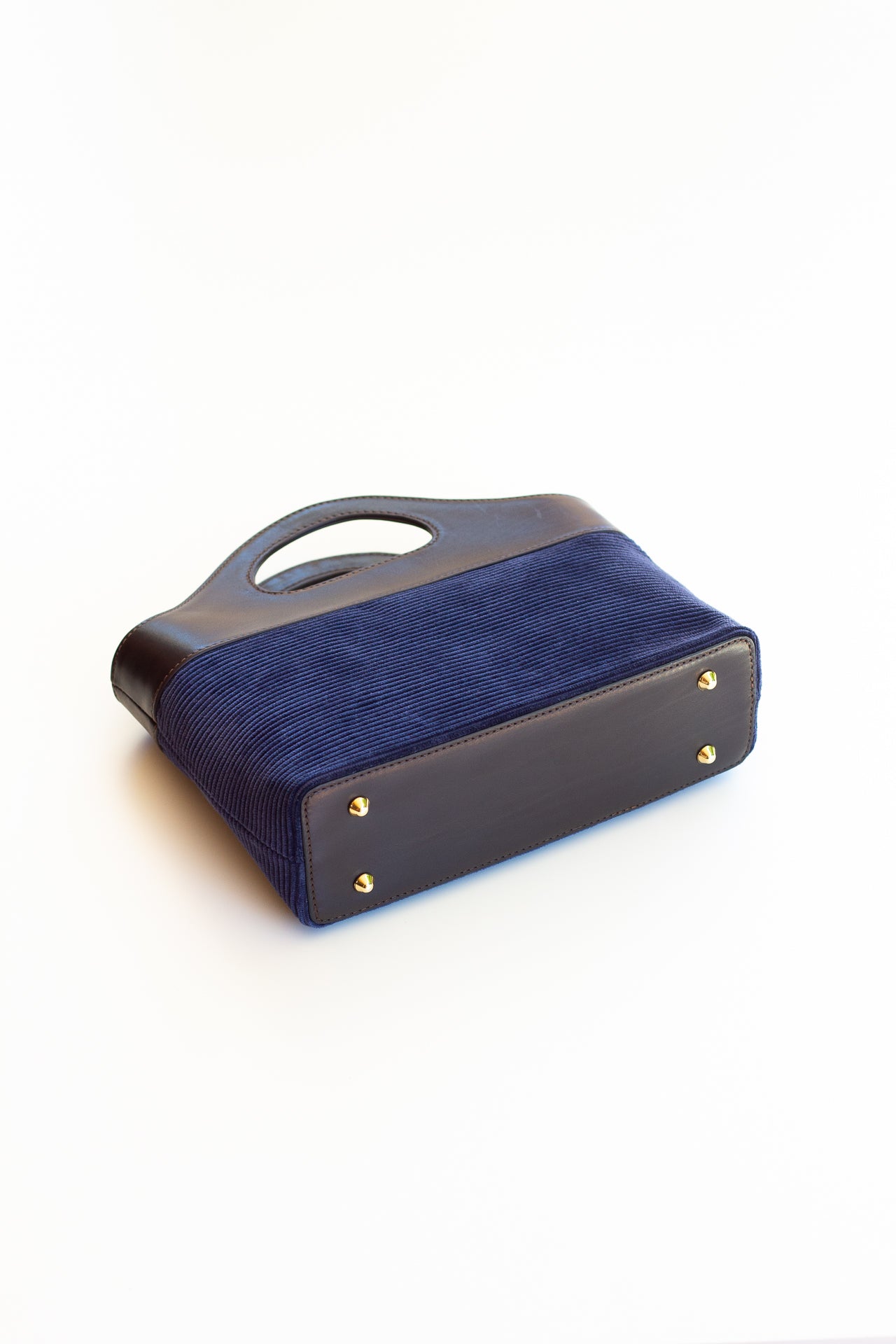 Borsa a Mano - Flat Bag Blu a Coste