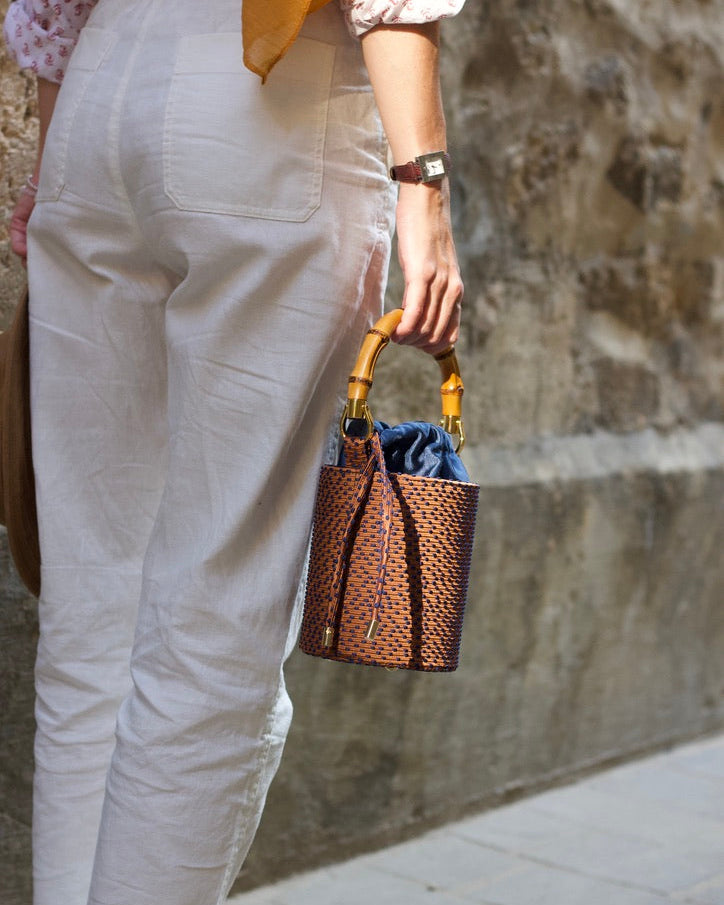 Era Mattone e Blu - Borsa Mini