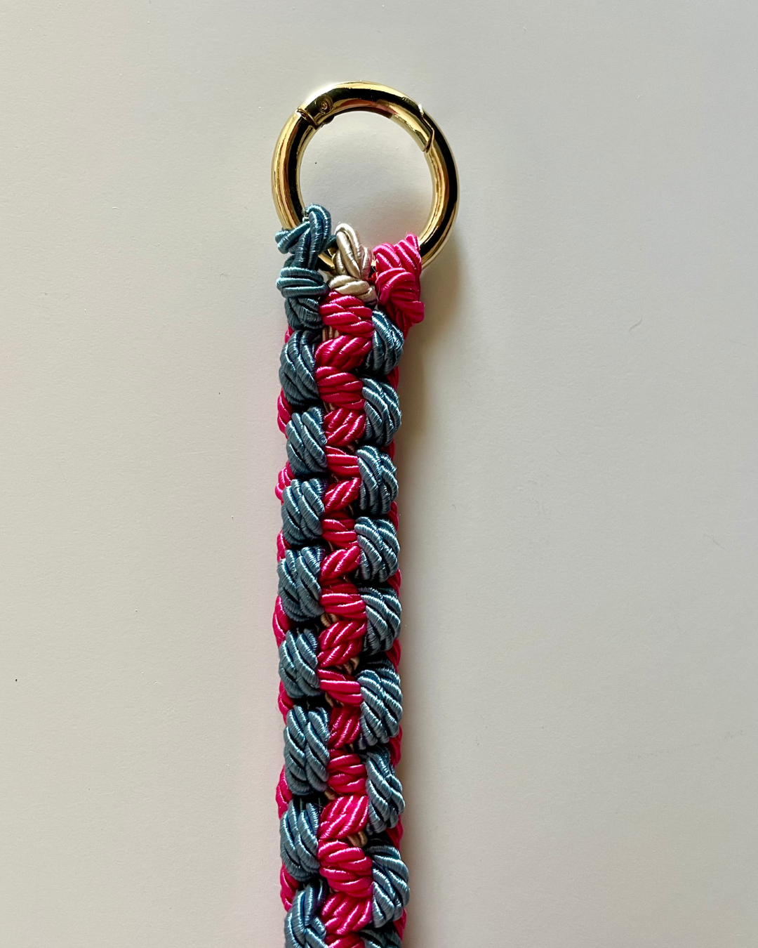 Tracolla Passamaneria intrecciata - Fucsia e Blu