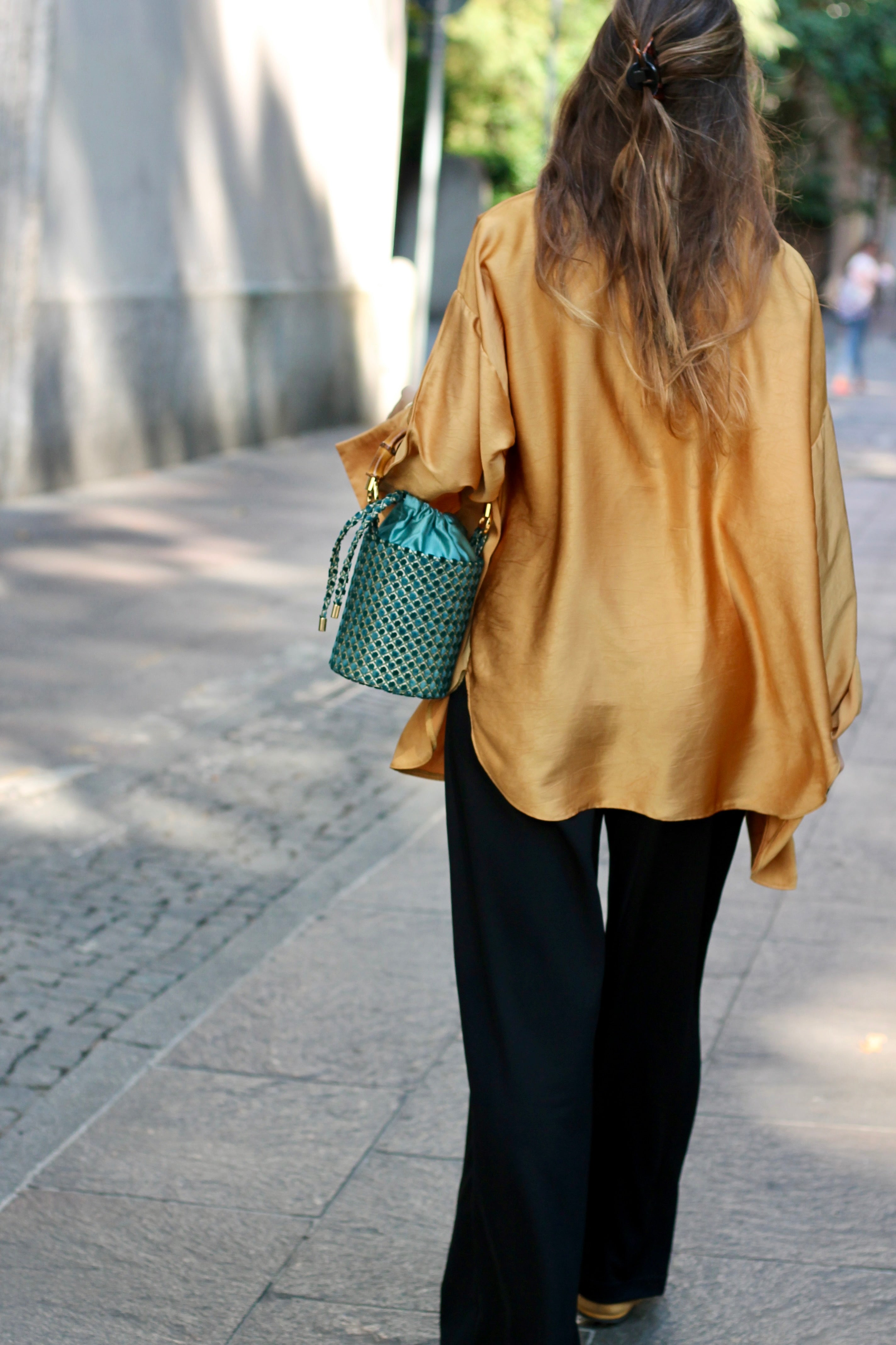 Iris Verde Scuro - Borsa Mini
