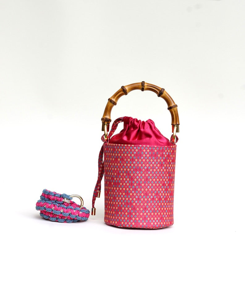 Aurora Fucsia Pois - Borsa Mini