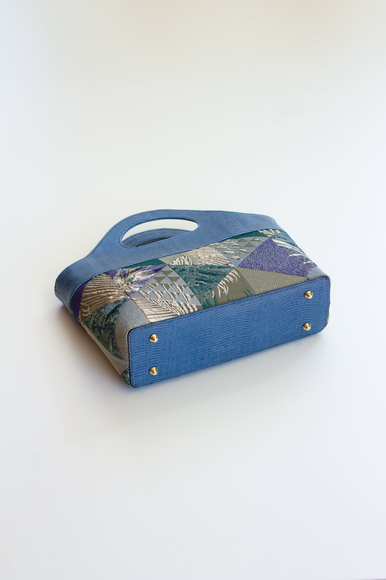 Borsa a Mano - Flat Bag Verde e Blu