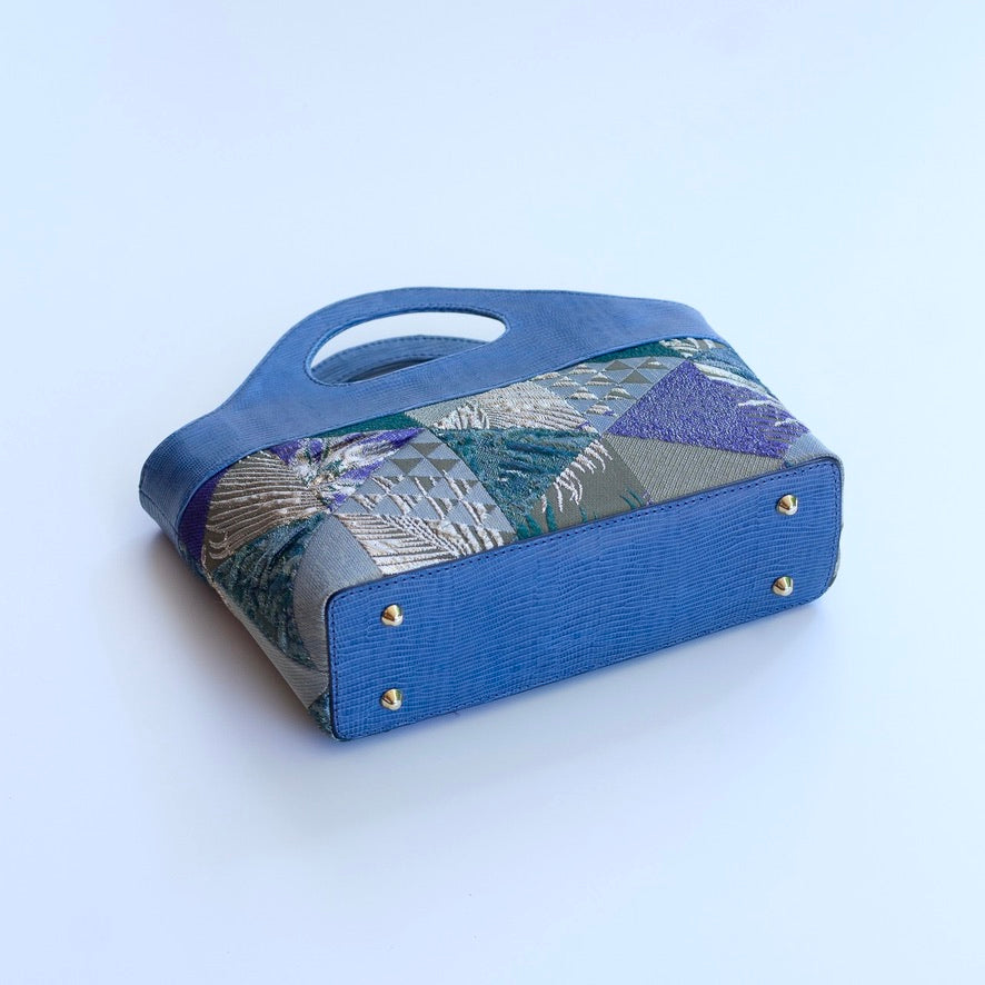Borsa a Mano - Flat Bag Verde e Blu