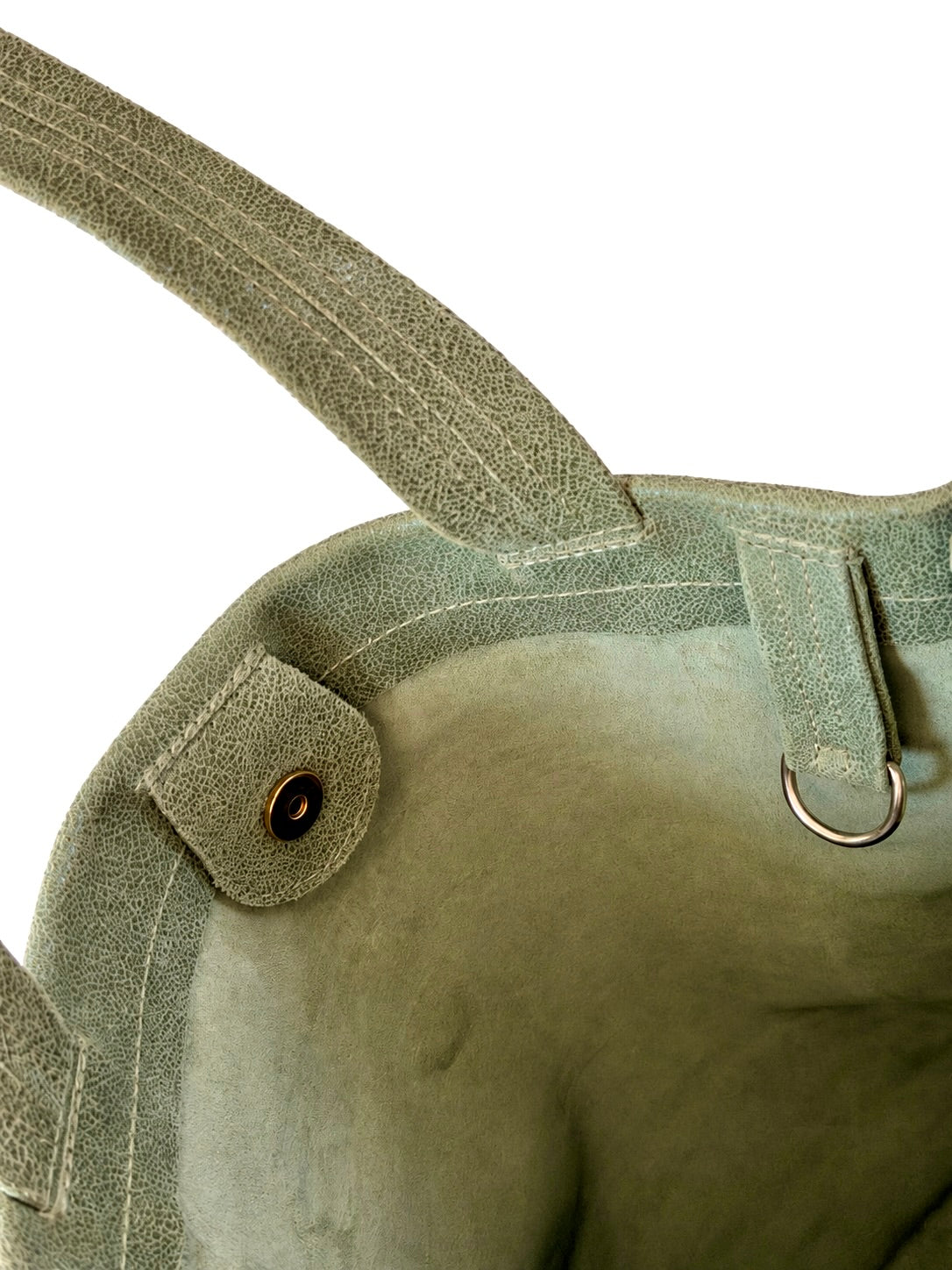 Tote Bag in Pelle Morbida Verde Salvia