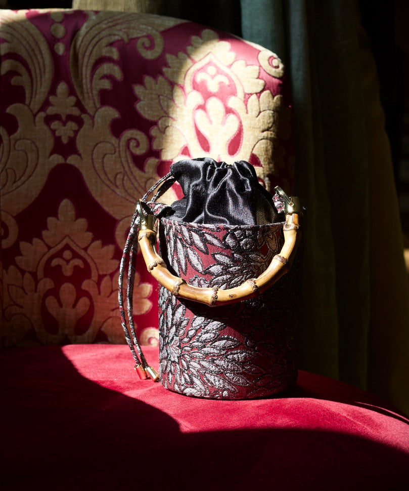 Aurora Bordeaux e Nero - Borsa Mini