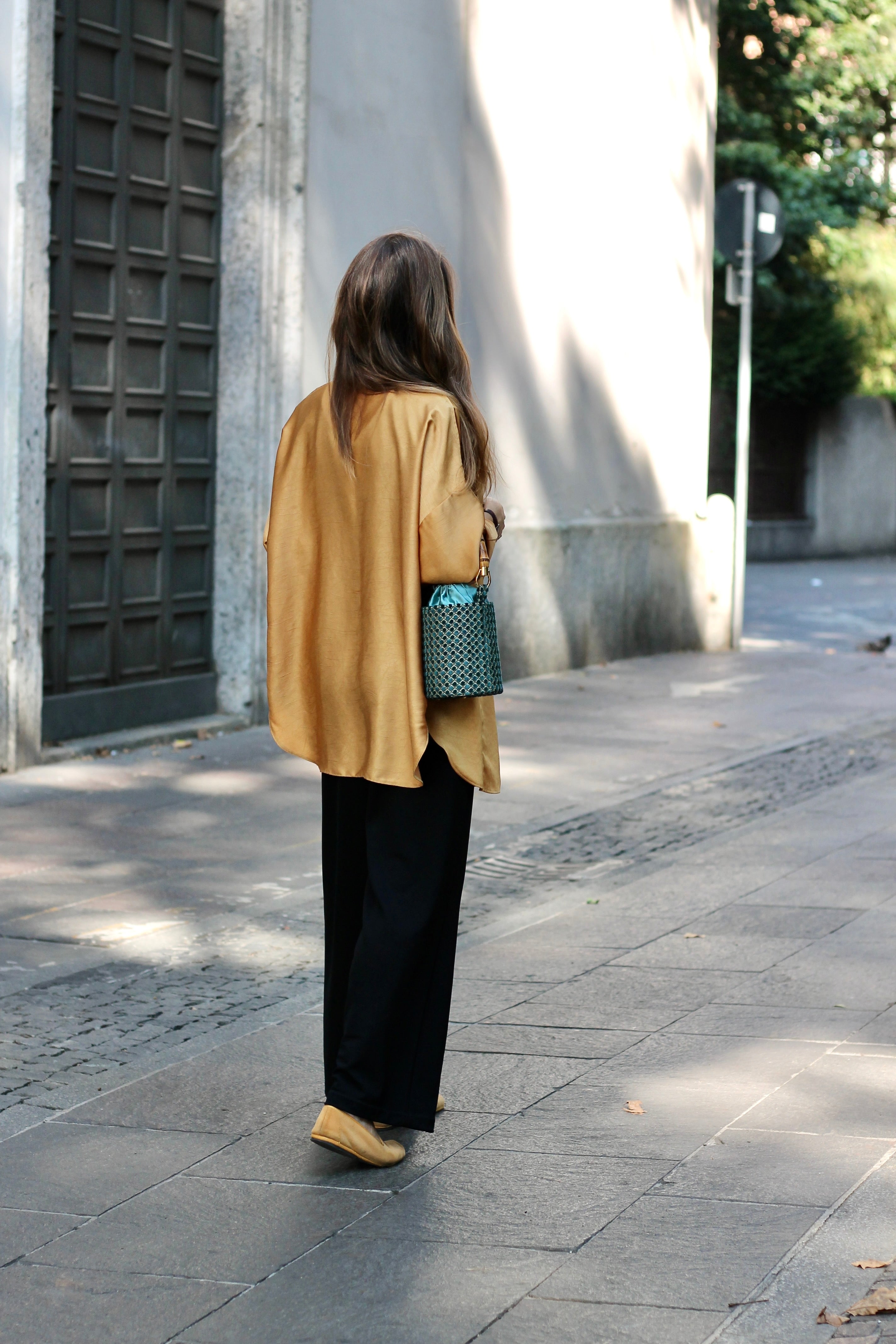 Iris Verde Scuro - Borsa Mini