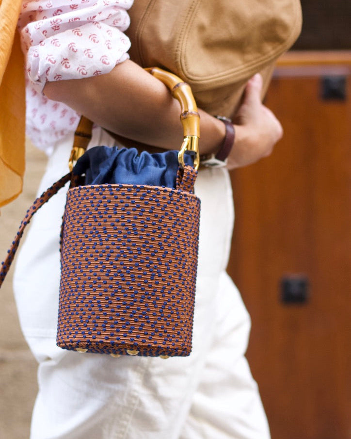 Era Mattone e Blu - Borsa Mini