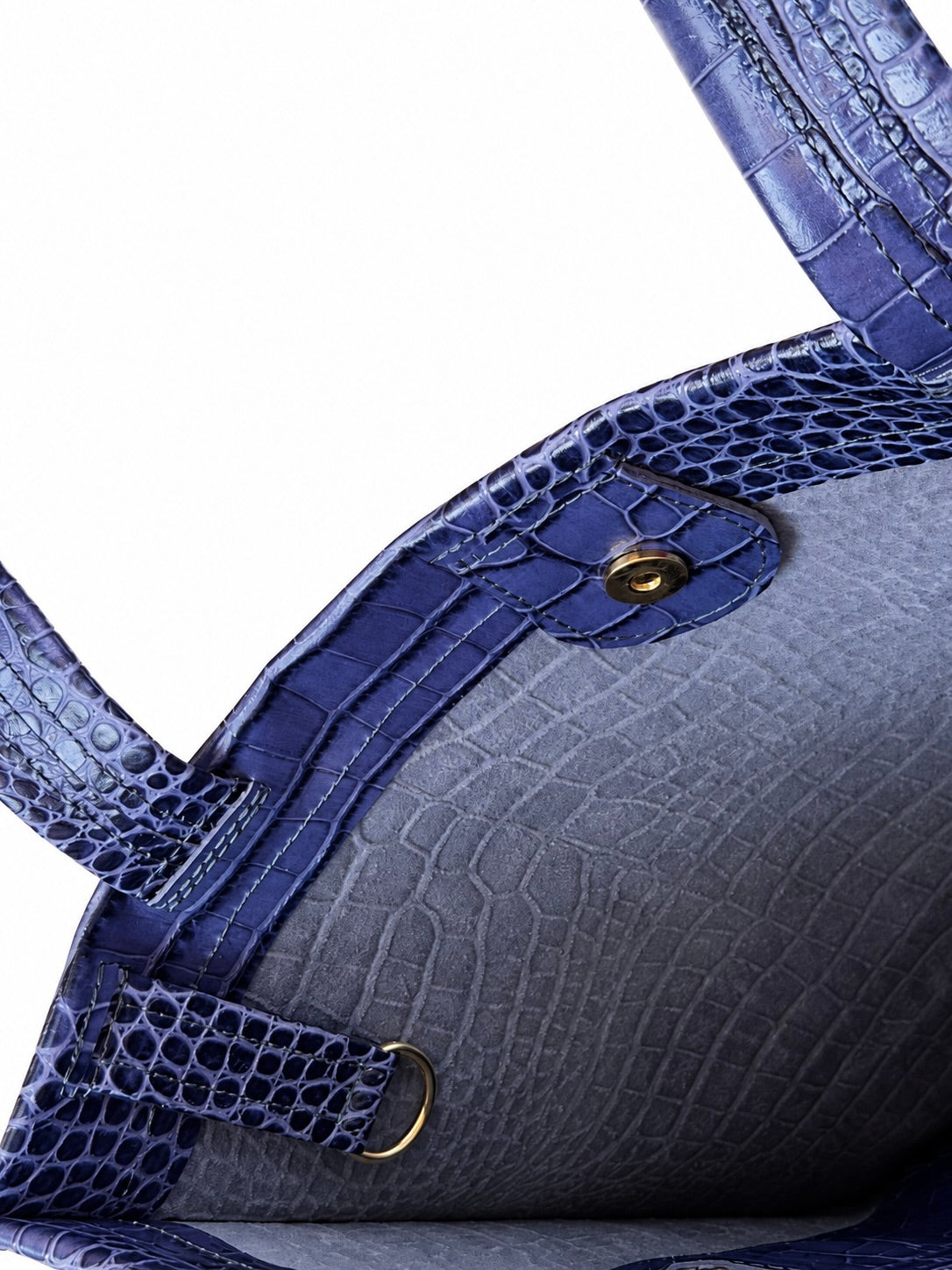 Tote Bag in Pelle Bluette