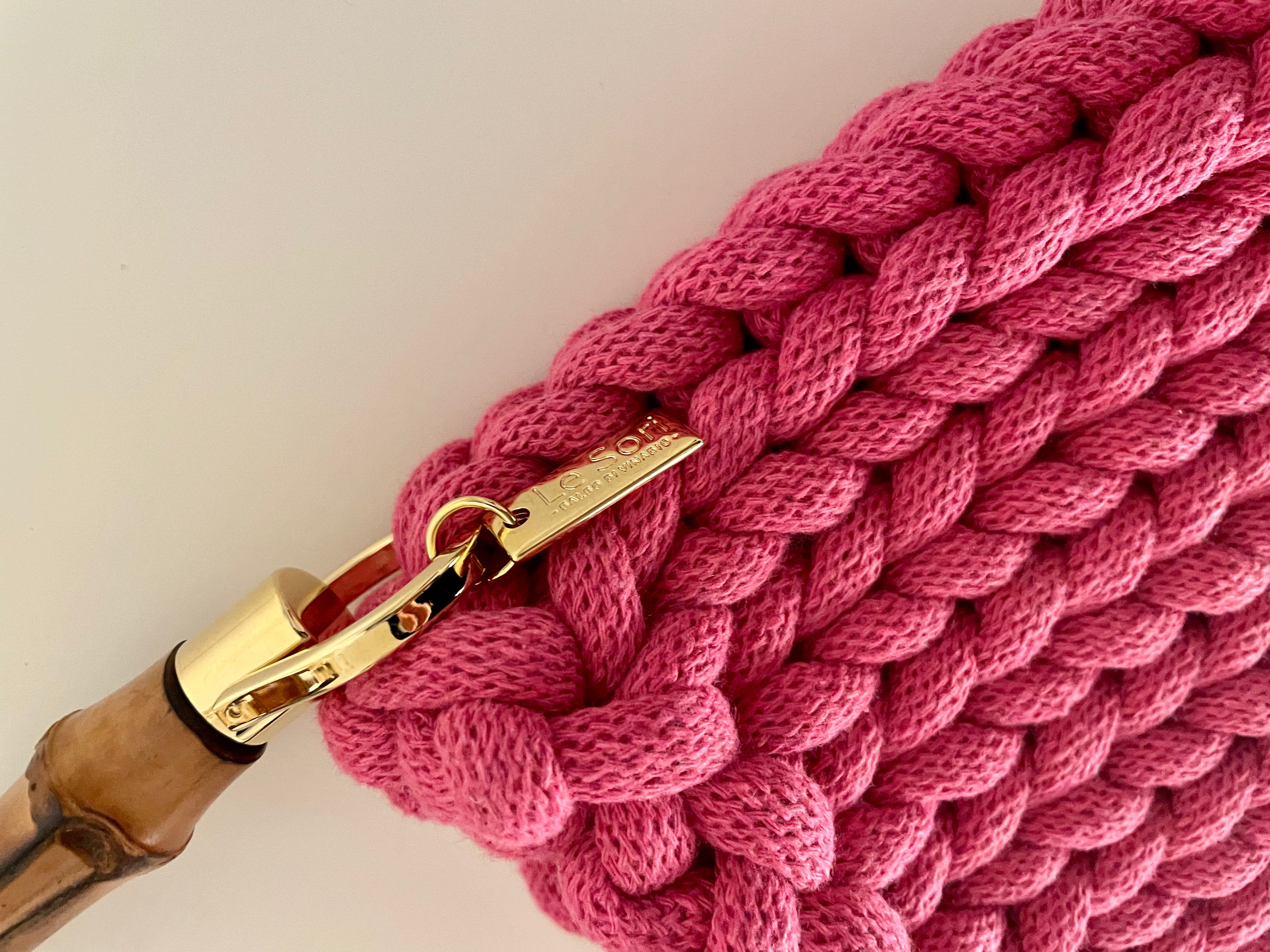 Borsa intrecciata Regular - Rosa e Rossa