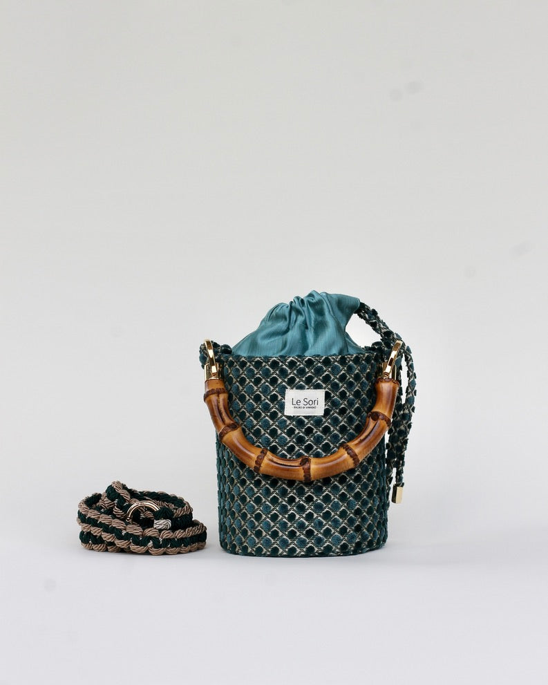 Iris Verde Scuro - Borsa Mini