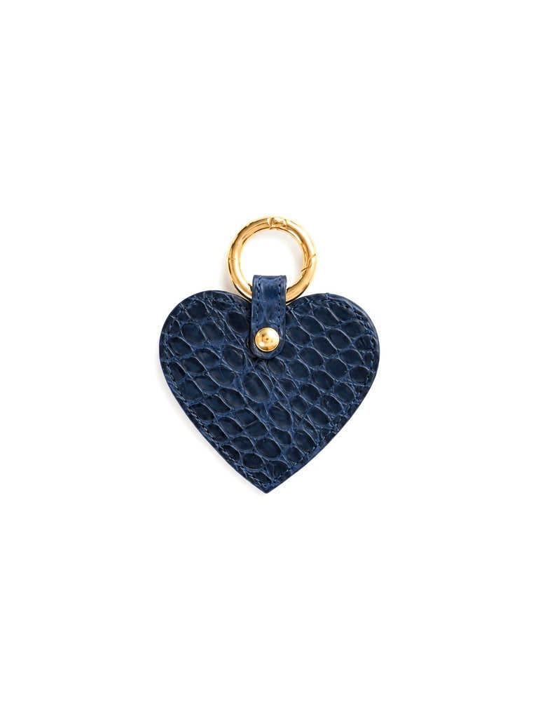 Portachiavi in Pelle Blu