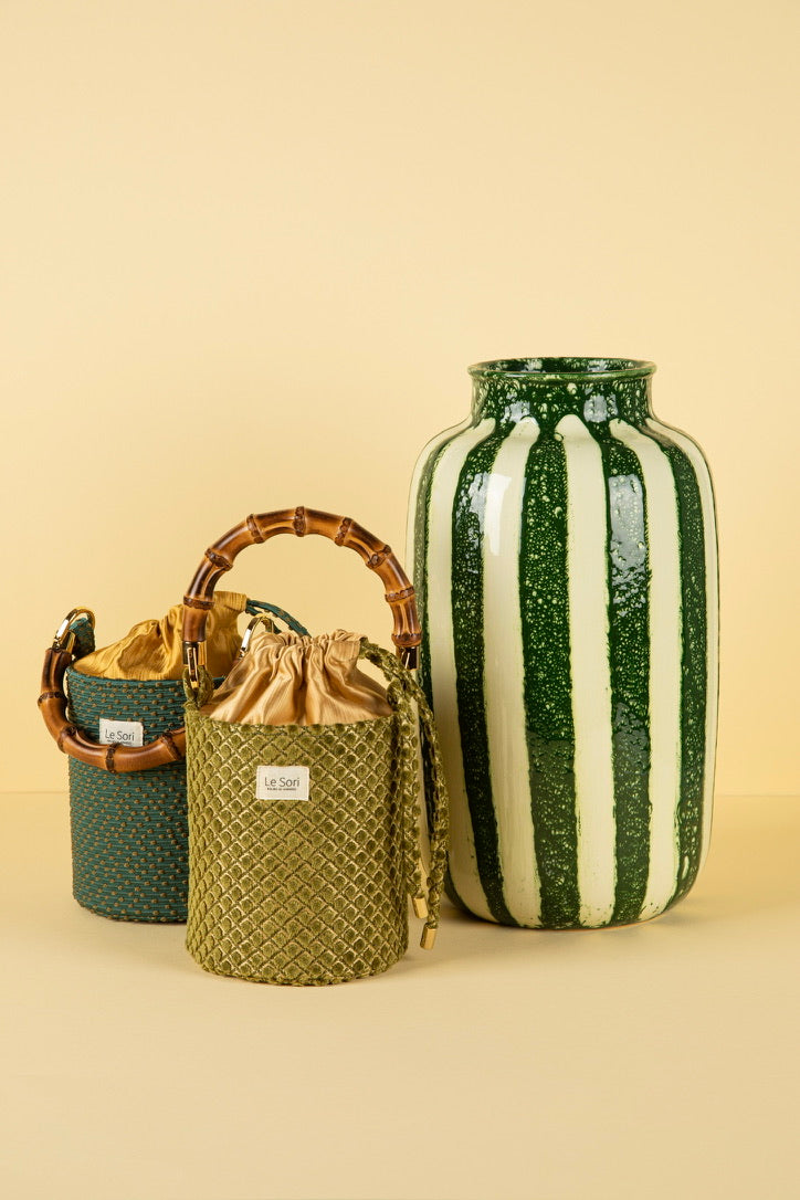 Iris Verde Pistacchio - Borsa Mini