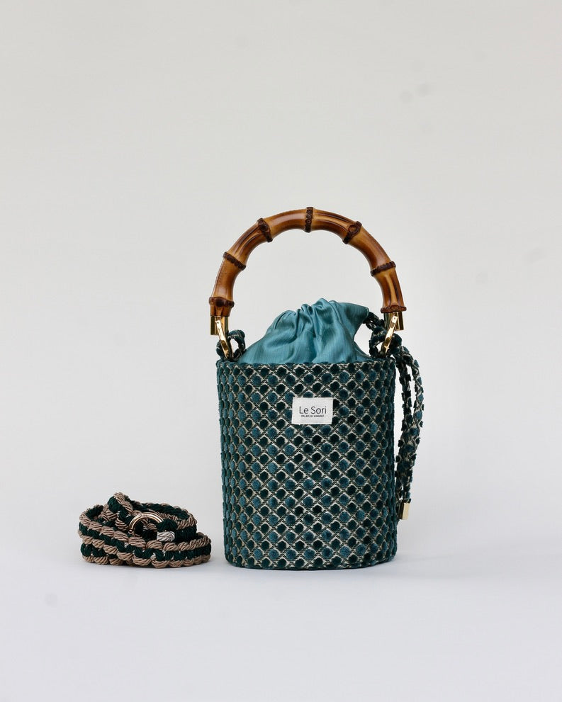 Iris Verde Scuro - Borsa Mini
