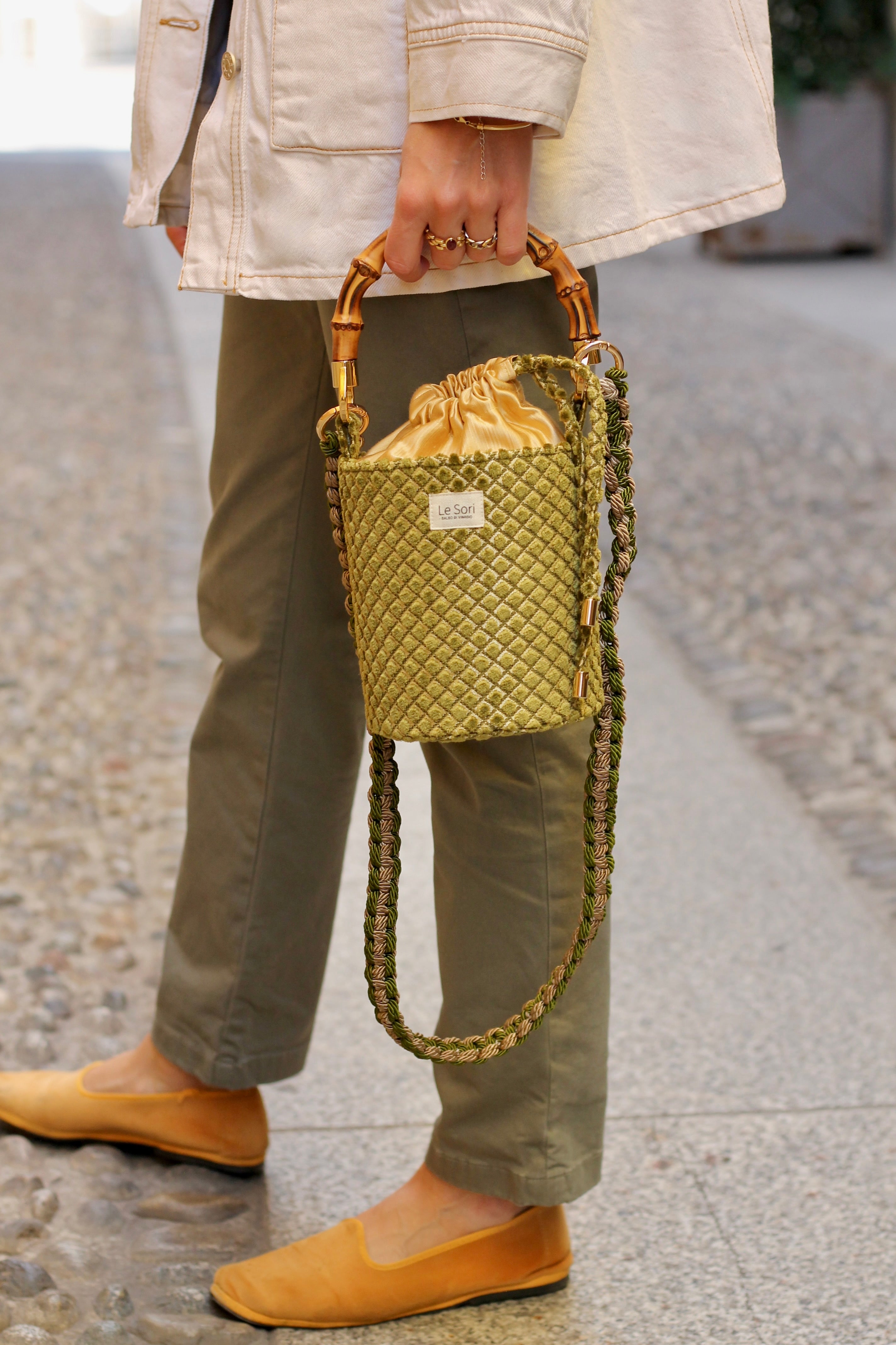Iris Verde Pistacchio - Borsa Mini