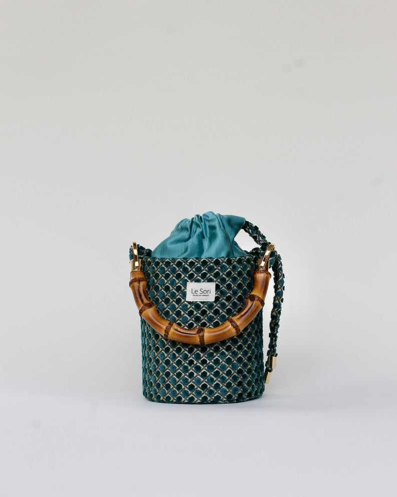 Iris Verde Scuro - Borsa Mini