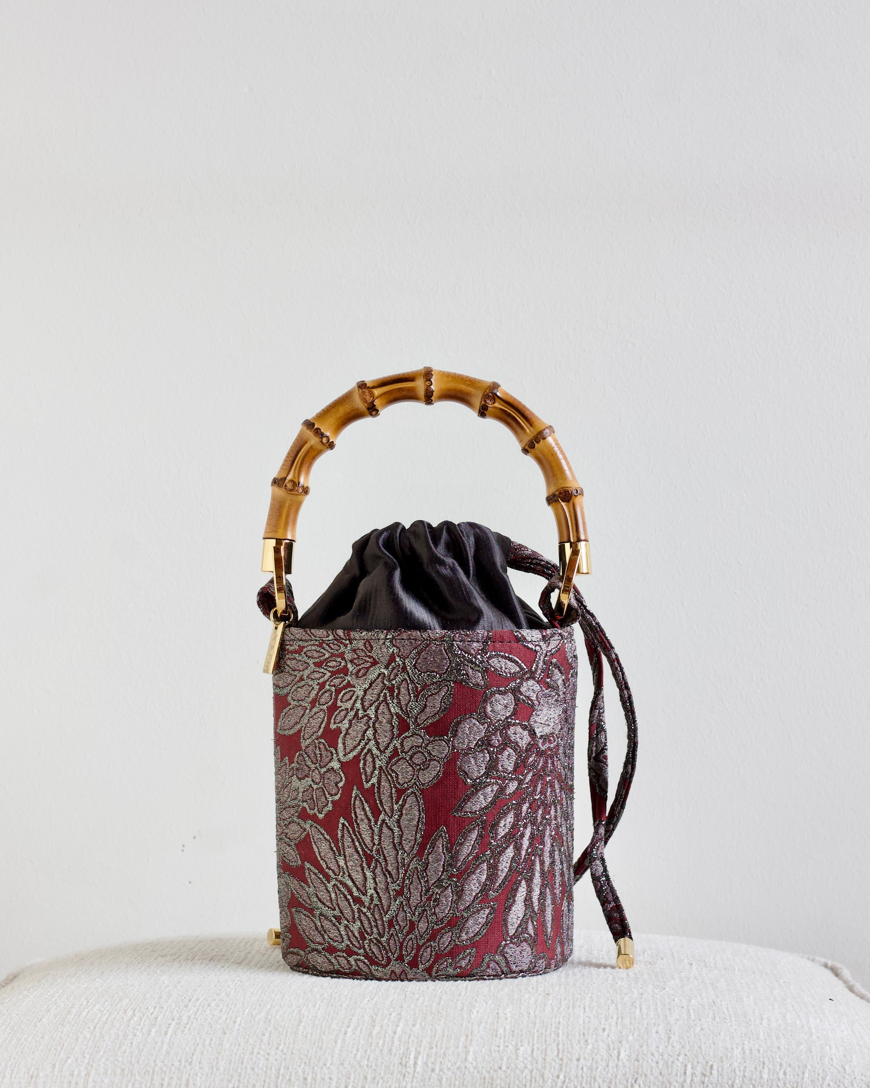 Aurora Bordeaux e Nero - Borsa Mini