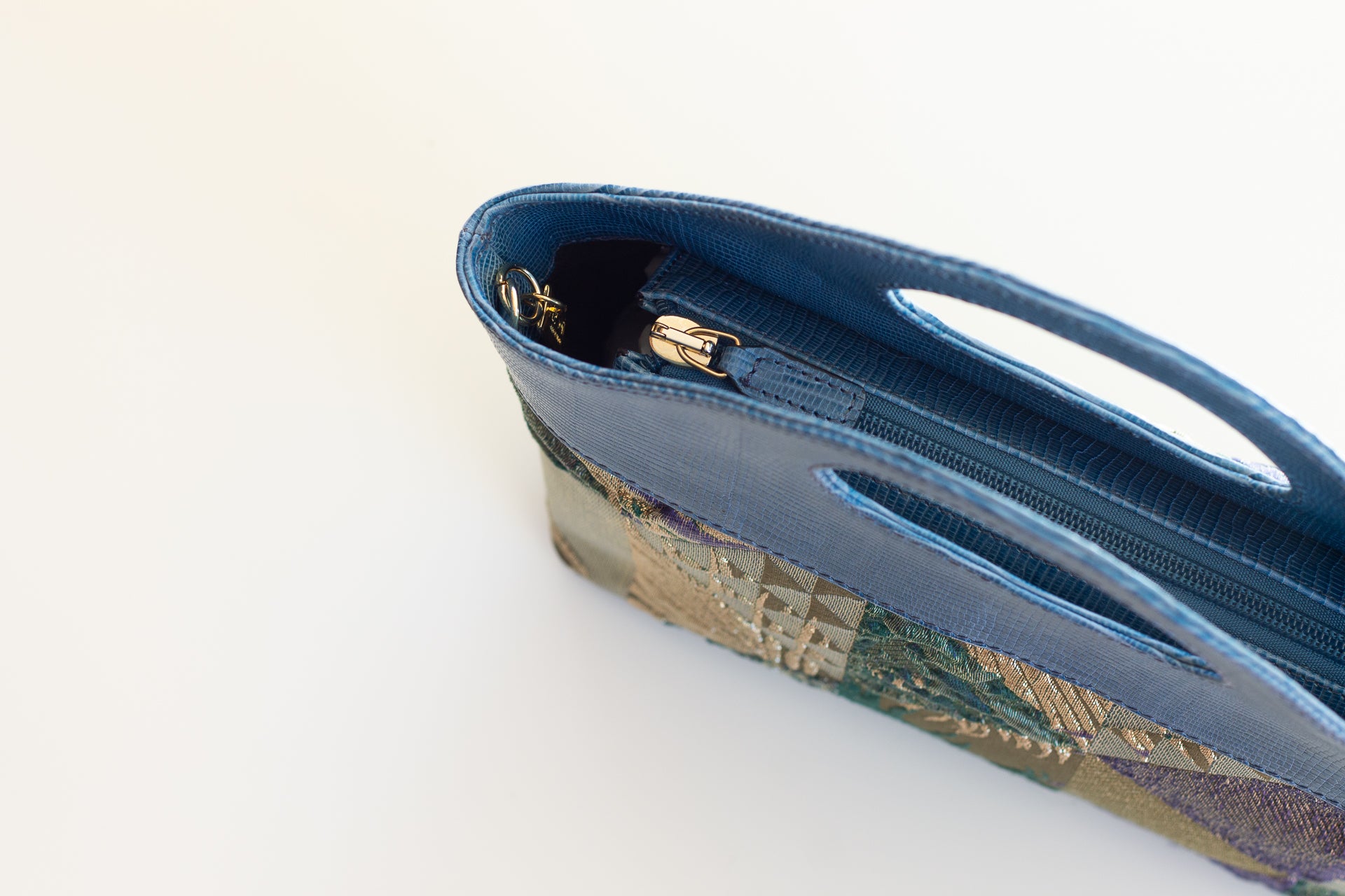 Borsa a Mano - Flat Bag Verde e Blu