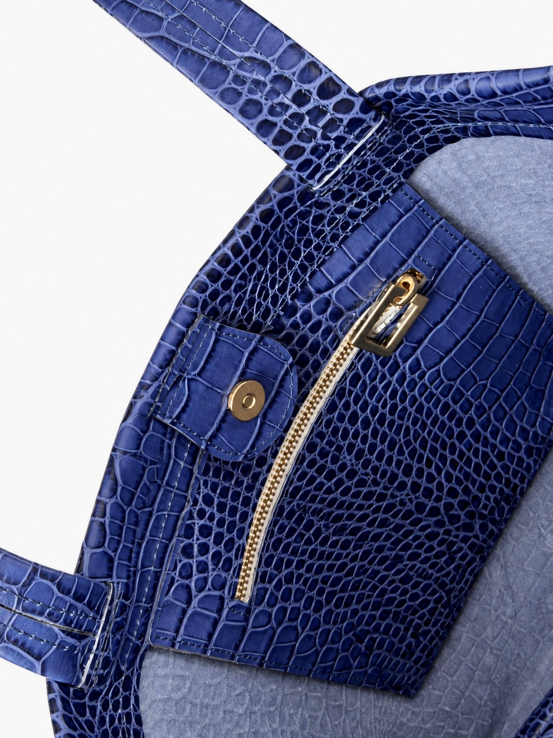 Tote Bag in Pelle Bluette