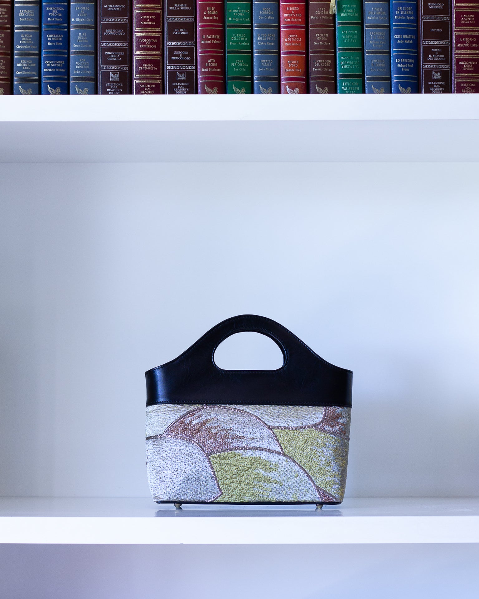 Borsa a Mano - Flat Bag Oro e Verde