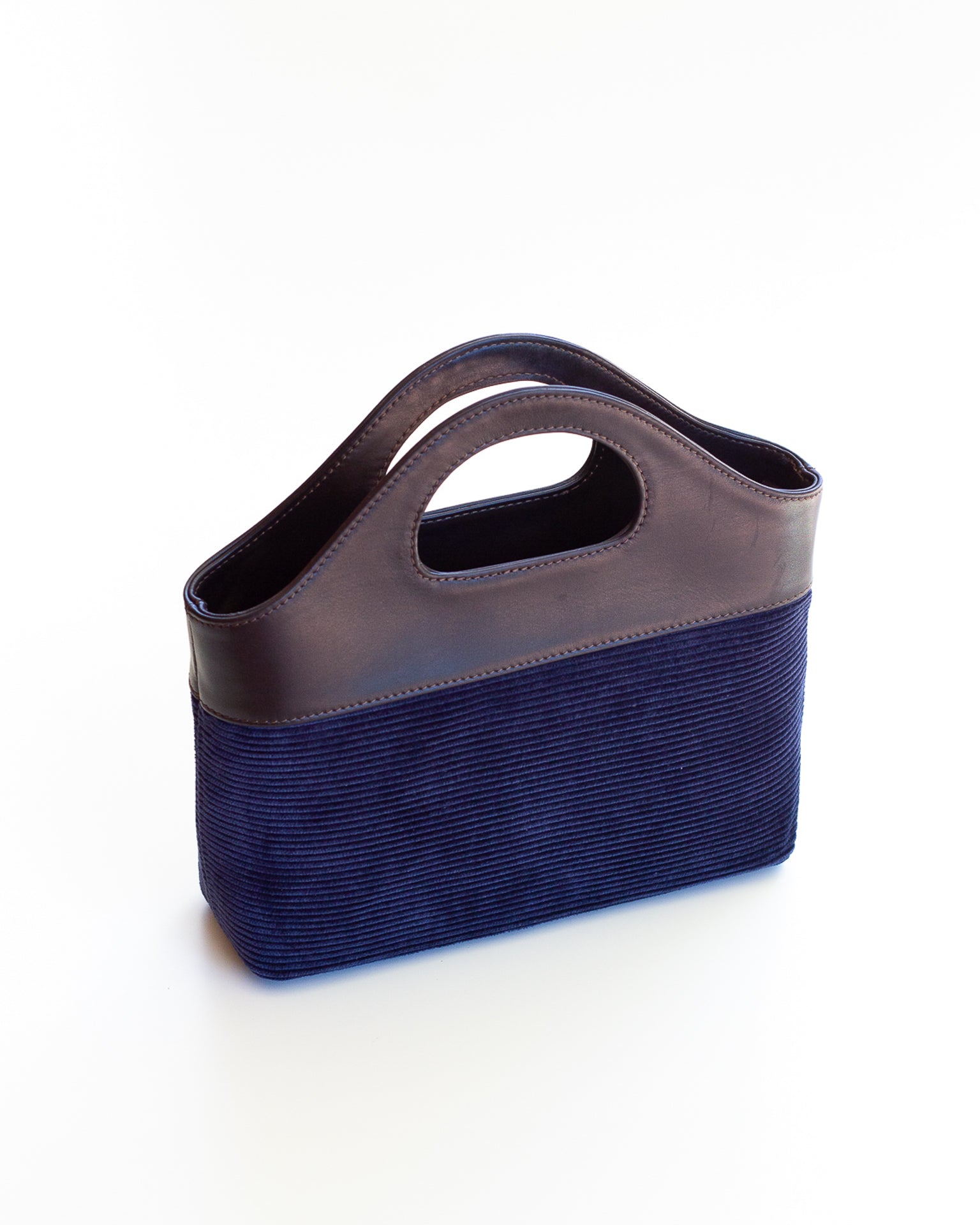 Borsa a Mano - Flat Bag Blu a Coste