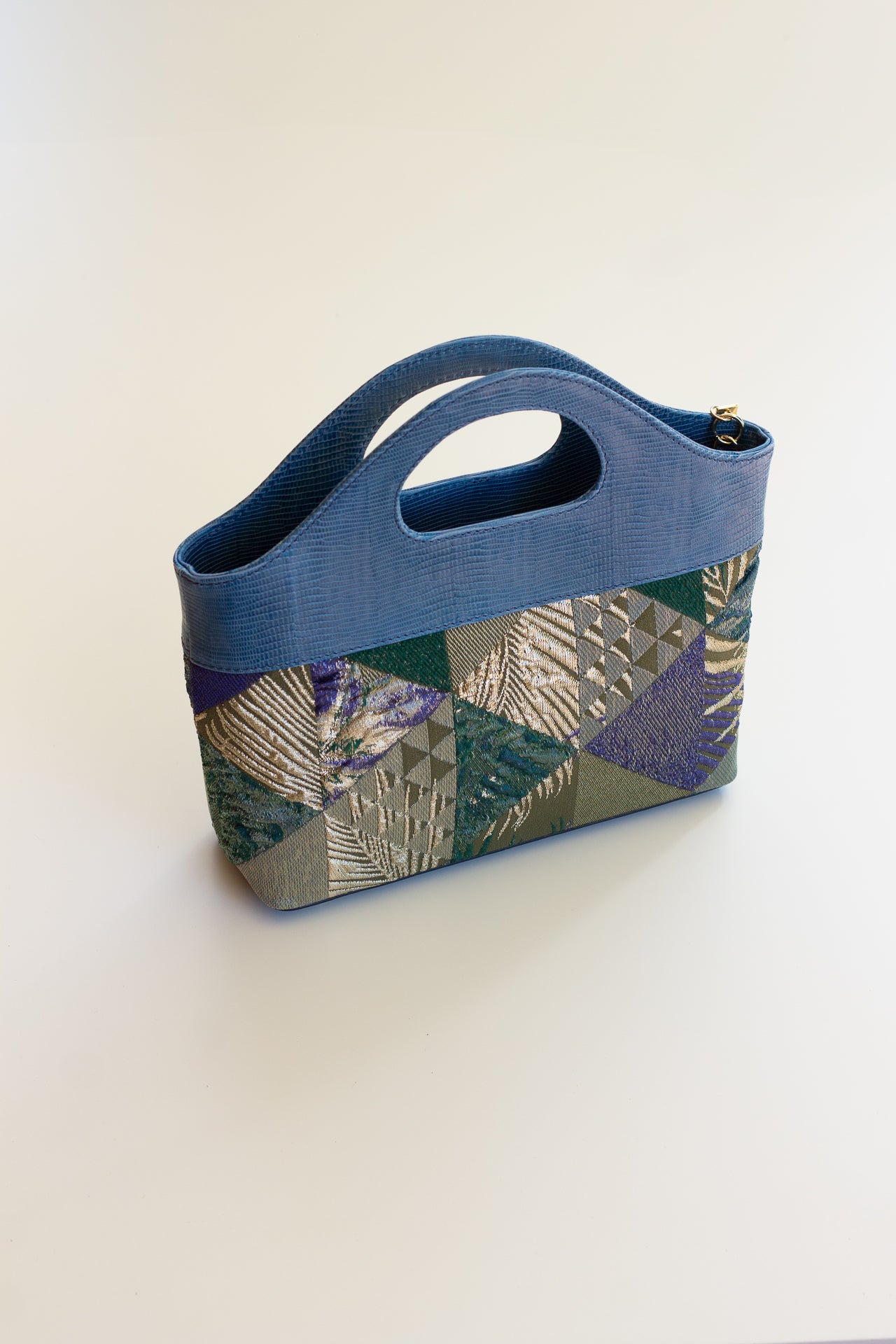 Borsa a Mano - Flat Bag Verde e Blu