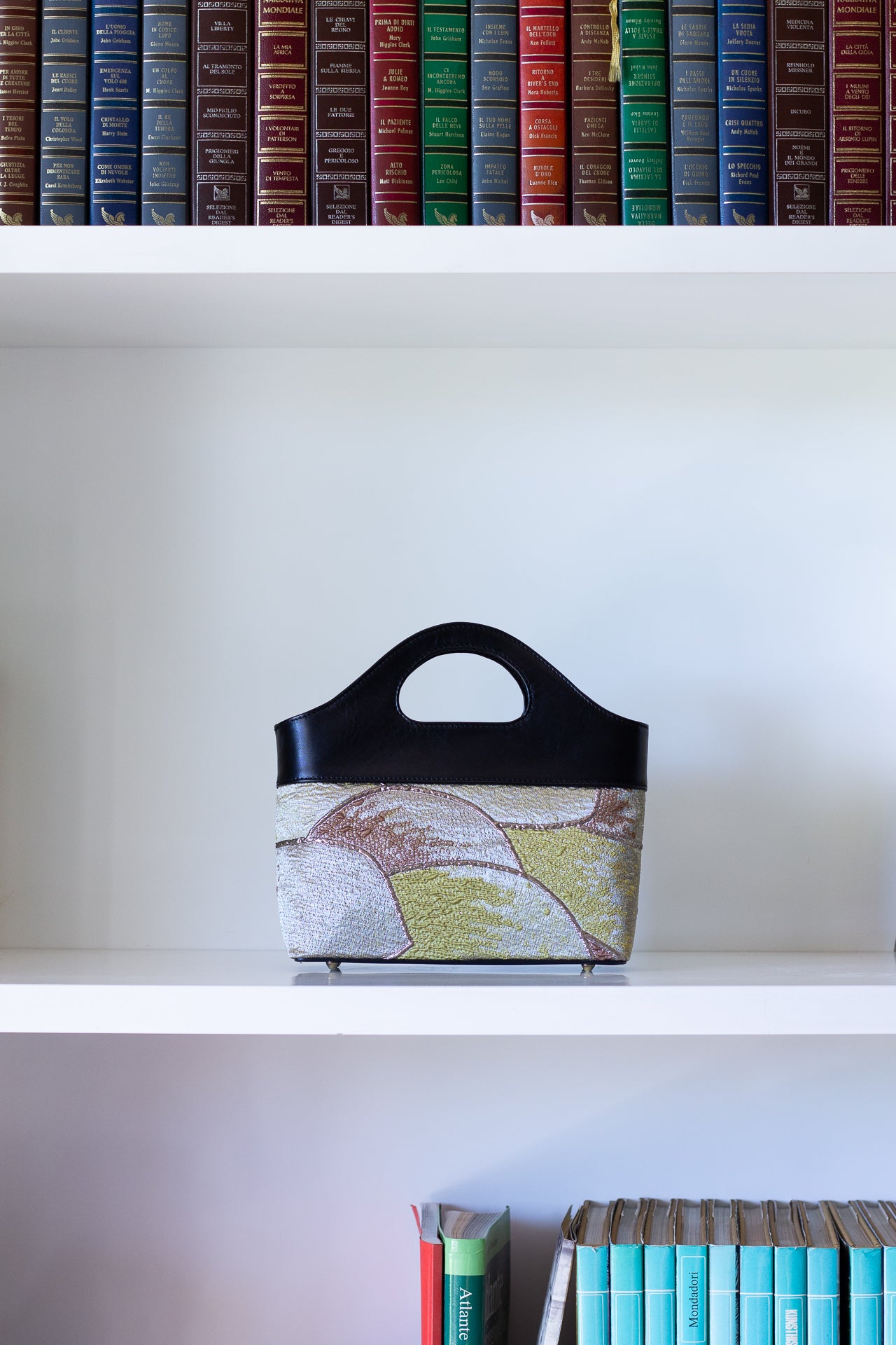 Borsa a Mano - Flat Bag Oro e Verde