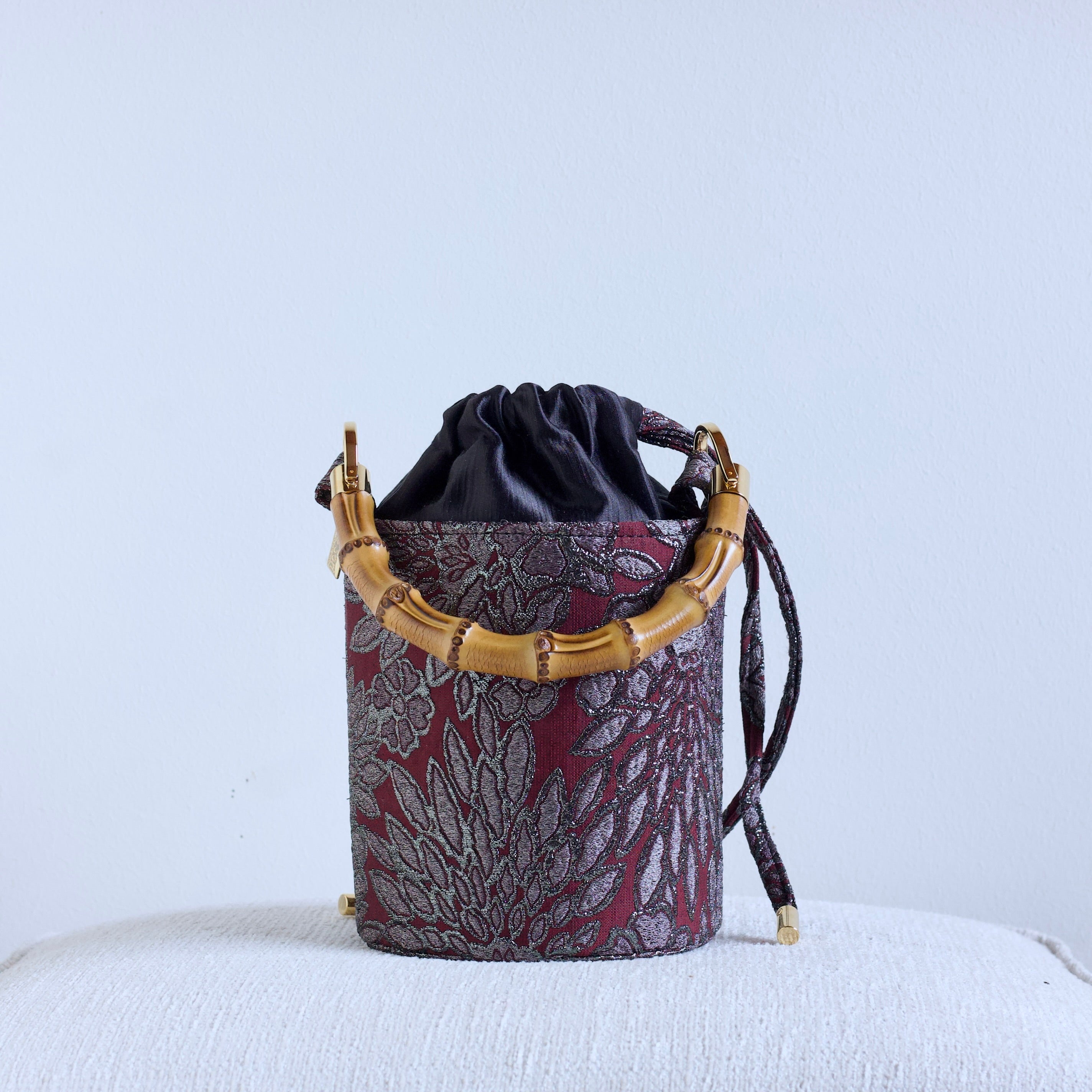 Aurora Bordeaux e Nero  - Borsa Mini