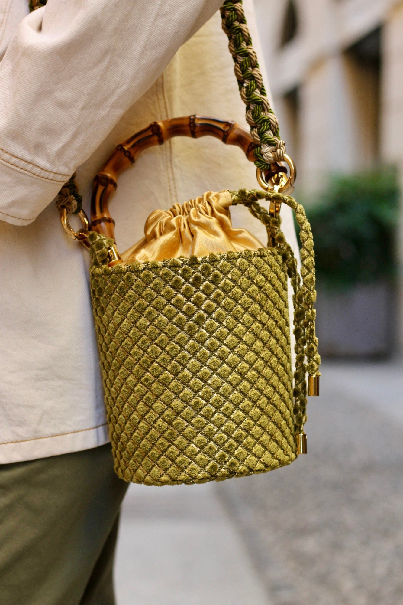 Iris Verde Pistacchio - Borsa Mini