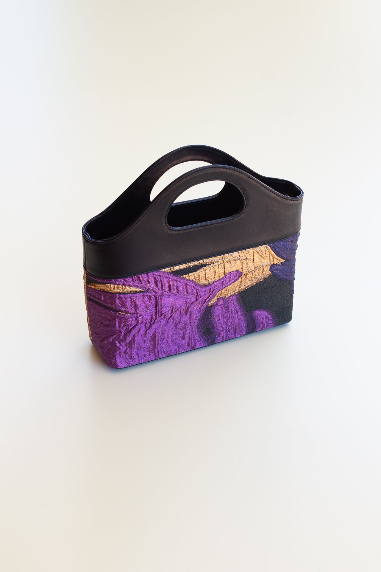 Borsa a Mano - Flat Bag Viola e Oro