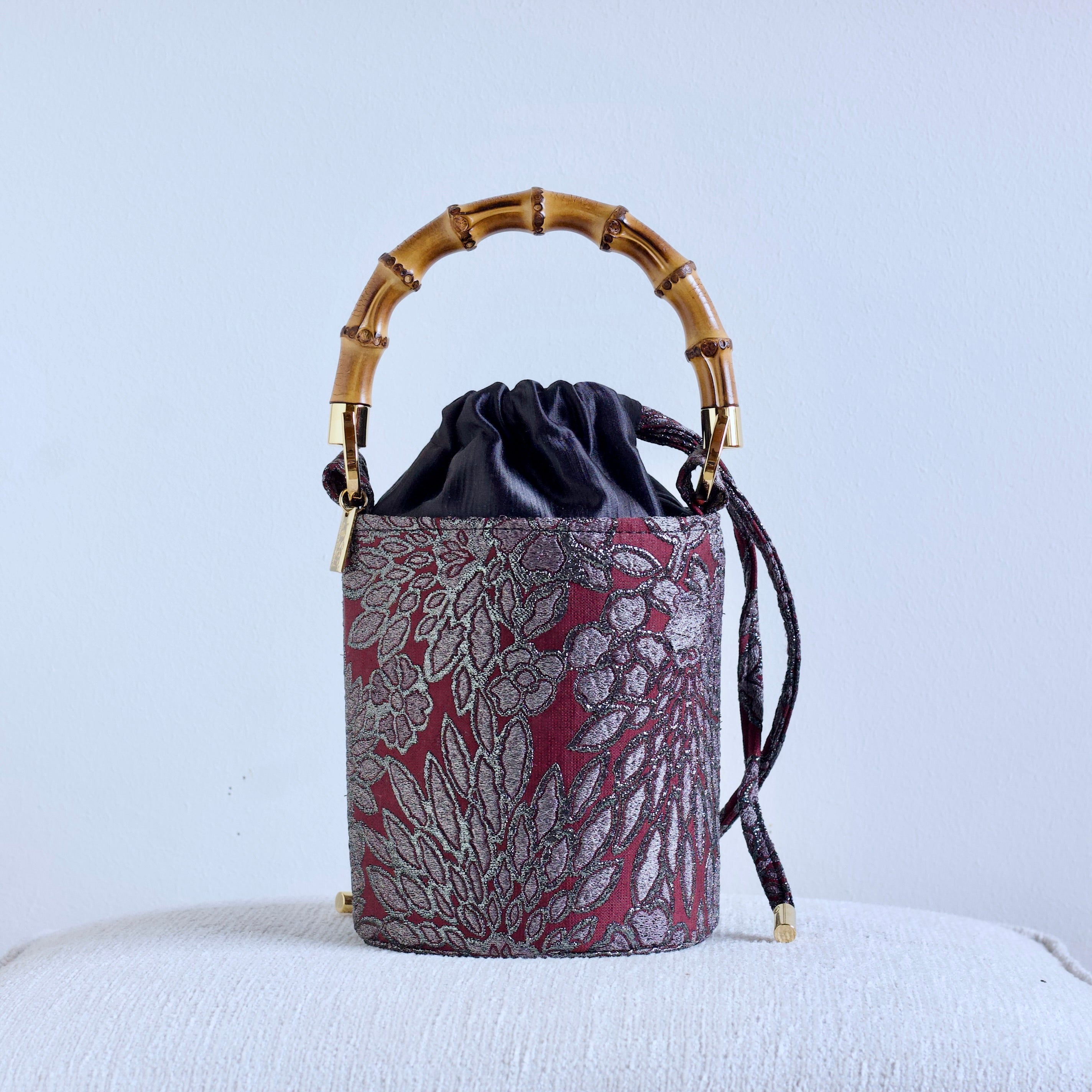 Aurora Bordeaux e Nero  - Borsa Mini