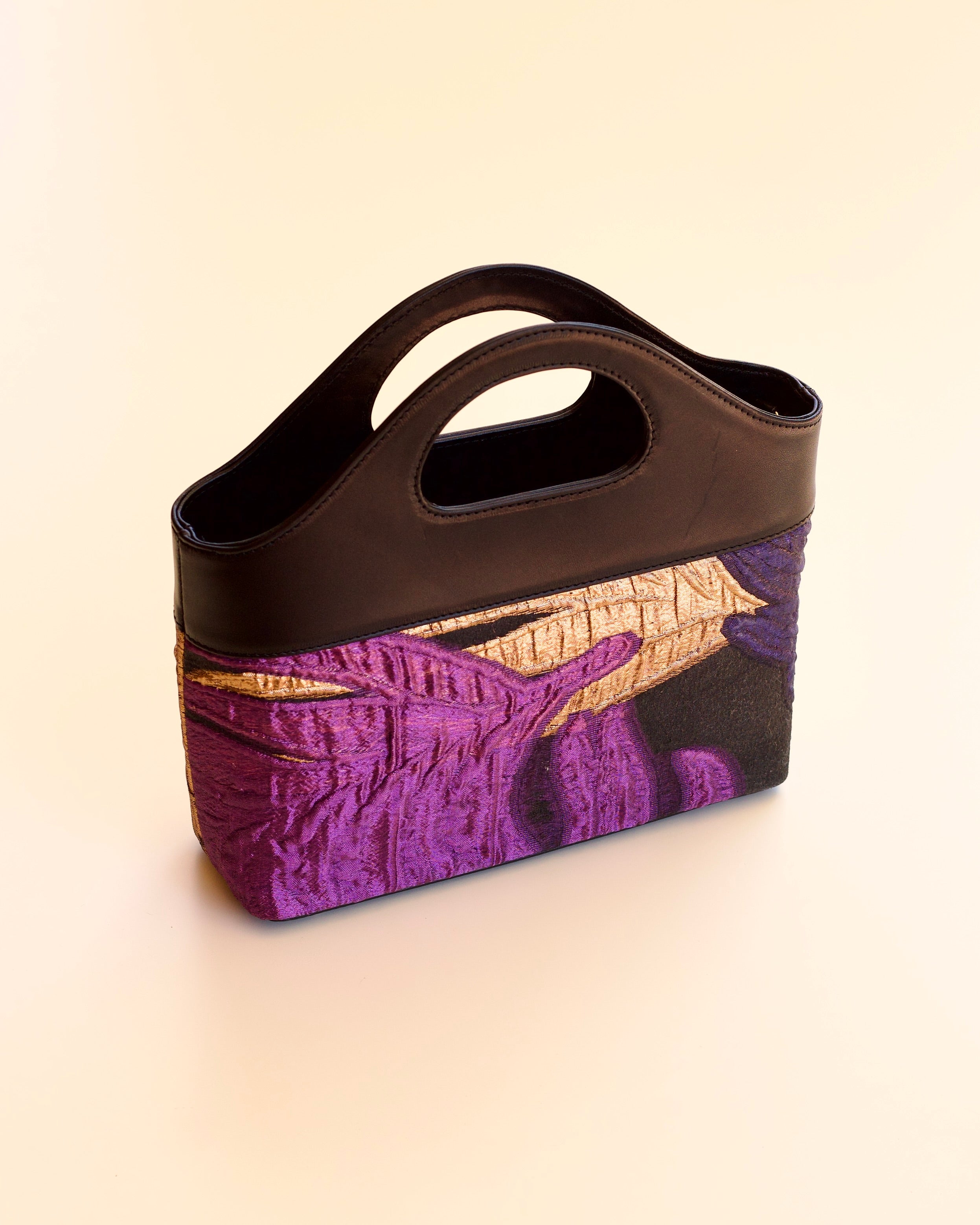 Borsa a Mano - Viola e Oro