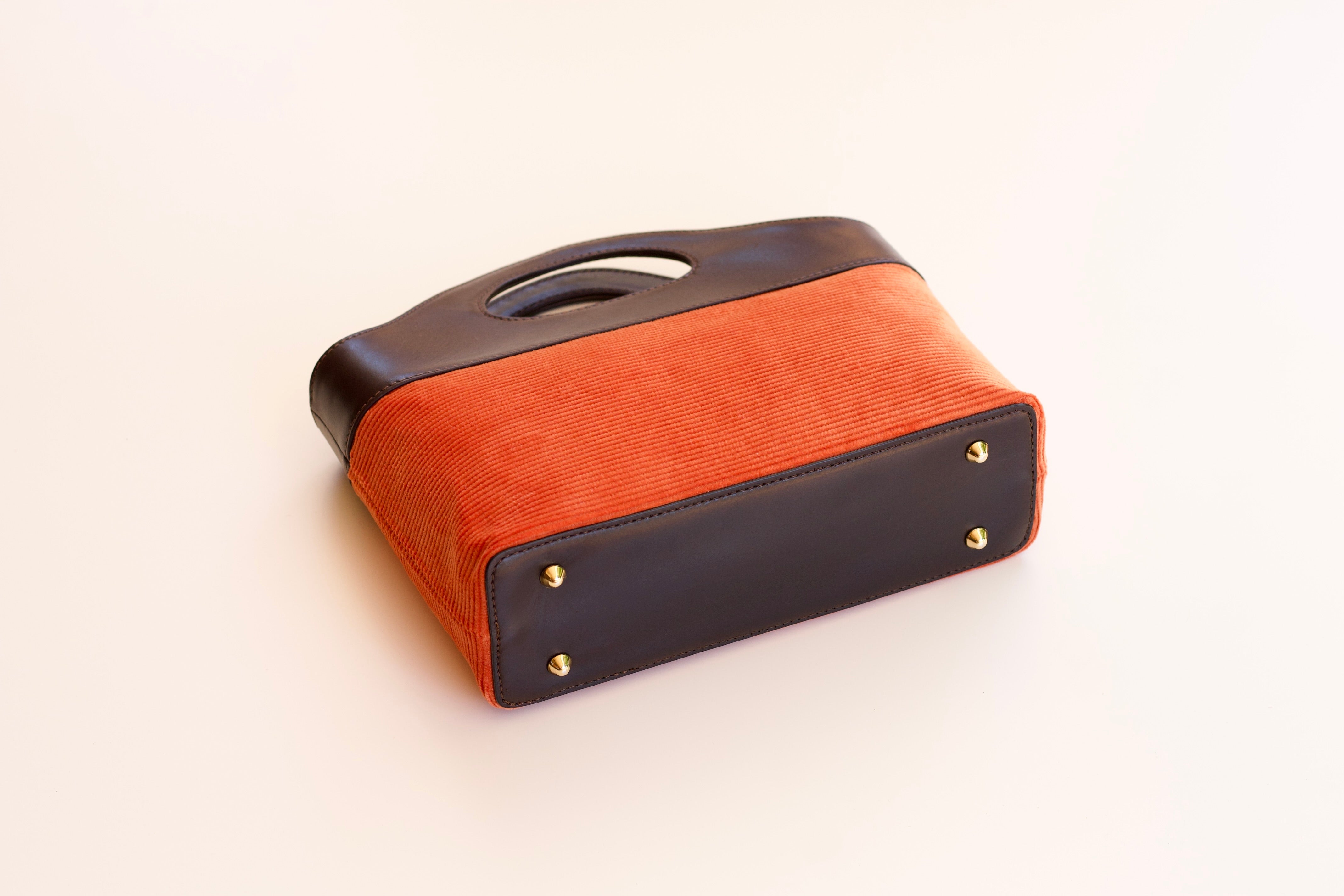 Borsa a Mano - Arancione a Coste