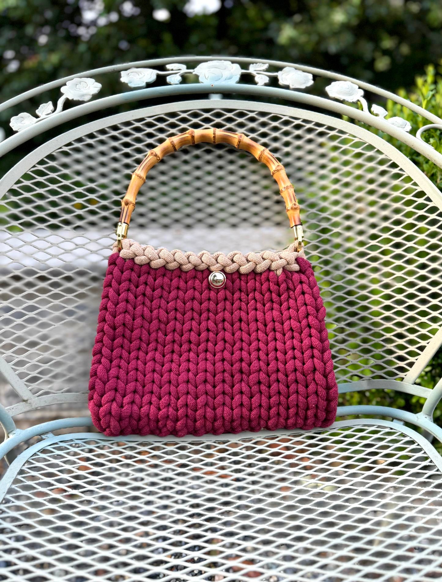 Borsa intrecciata Regular - Bordeaux