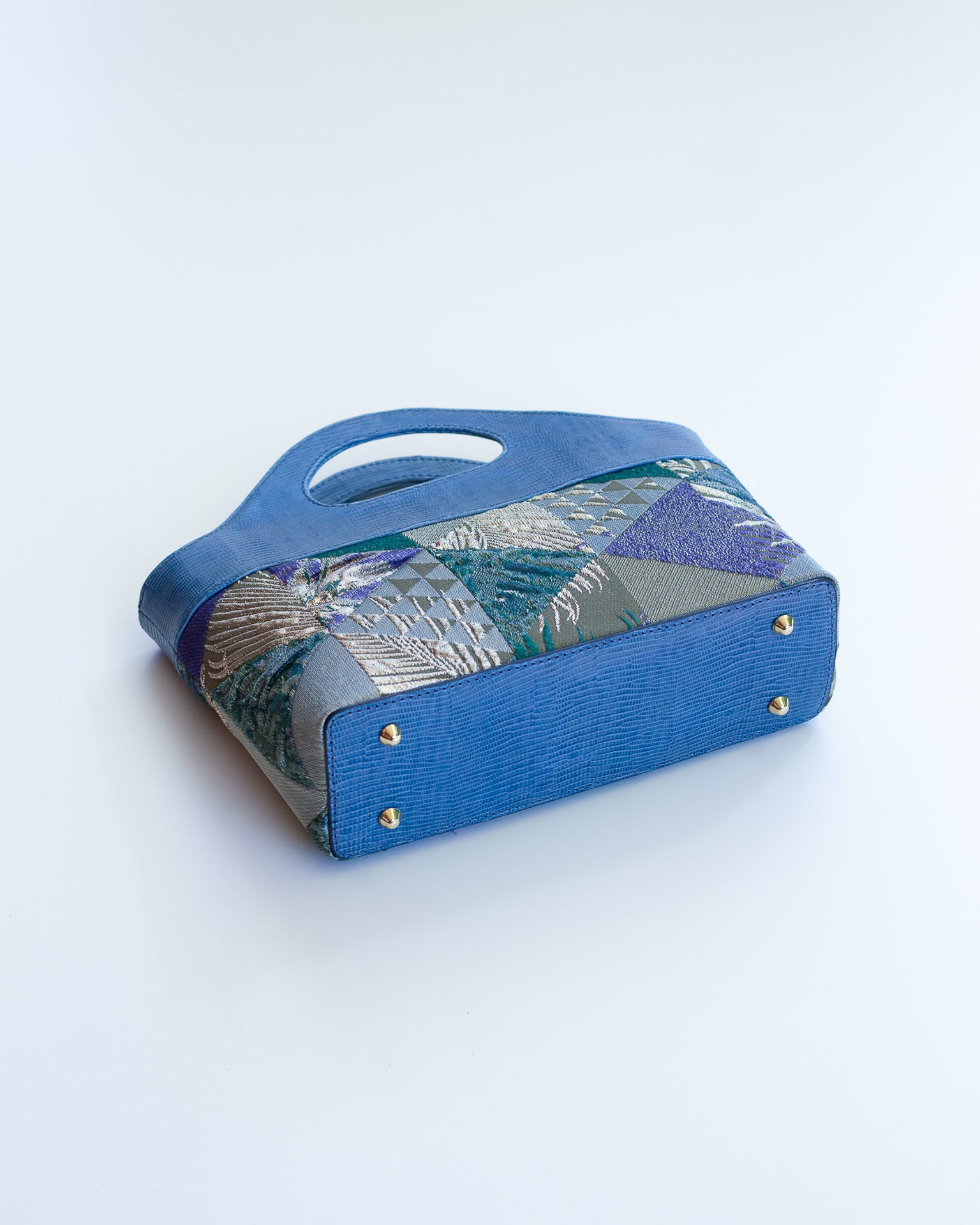 Borsa a Mano - Flat Bag Verde e Blu