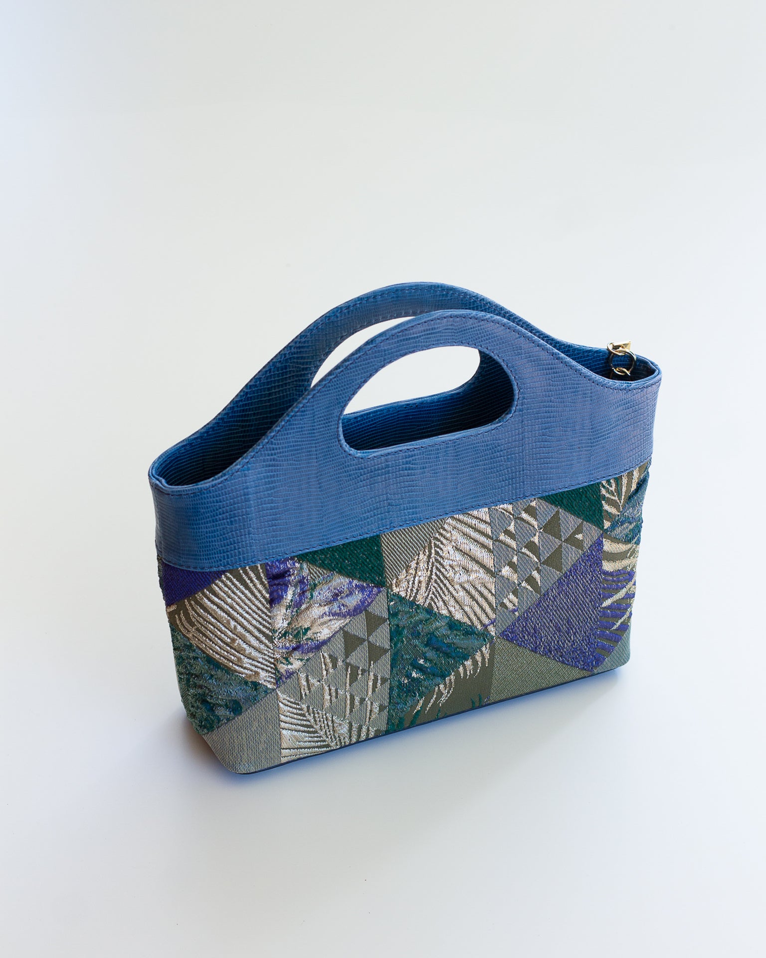 Borsa a Mano - Flat Bag Verde e Blu